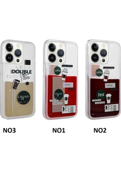 Apple Uyumlu iPhone 13 Pro Max Kılıf Içi Sıvılı Starbucks Kapak