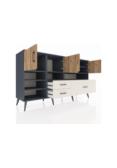 Kronos Konsol 8 Raflı 3 Çekmeceli 4 Kapaklı 176x59x99 Antrasit-ça Antrasit-çam/aytaşı Kronos Konsol 8 Raflı 3 Çekmeceli 4 Kapaklı 176x59x99 Antrasit-ça Antrasit-çam/aytaşı