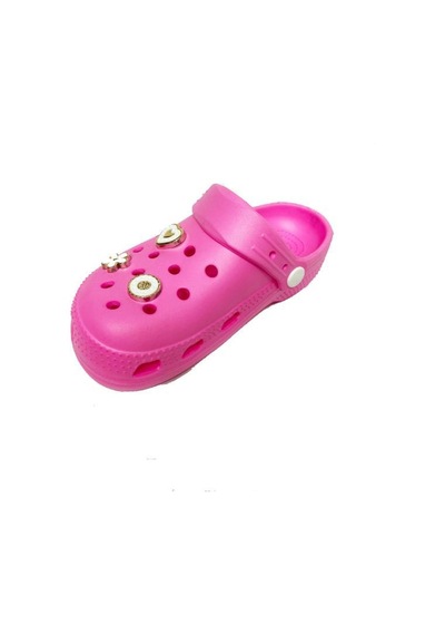 Lorin 2407-24 Sabo Taşlı Kız Çocuk Terlik 31-35 Pembe
