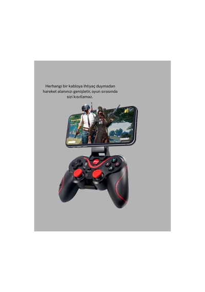 Bluetooth Kablosuz Gamepad Tv Pc Telefon Uyumluluğu Kolay Bağlantılı - Hs08377243-5150 Renkli