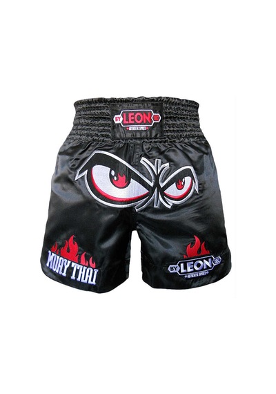 Aksaspor Leon No Fear Muay Thai Ve Kick Boks Şortu Siyah