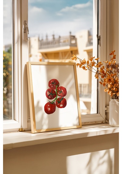 Ahşap Lezzet Harmanı Ahşap Çerçeveli Poster Tablo 143 Ahşap 01