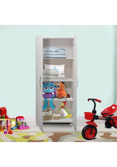 Begüm Tamamı MDF Çok Amaçlı 4 Bölmeli Mutfak Banyo Dolap Kitaplık