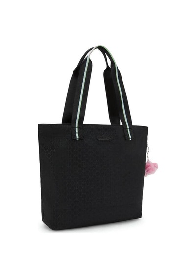 Kipling Hye Lap Büyük Boy Omuz Çantası Siyah