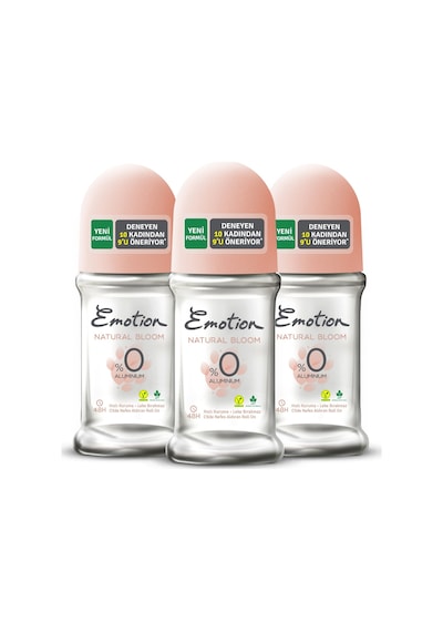 Emotion Natural Bloom Kadın Roll On 3 x 50 ML