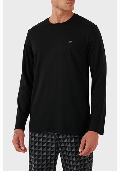 Emporio Armani Erkek Pijama Takımı Em000611 Af14994 Mc273 Siyah Siyah