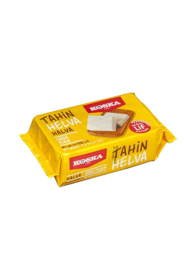 Koska Sade Helva 500g - Geleneksel Taş Değirmen Tahin Helvası 4'li Avantaj Paketi - 4 Adet Tarı
