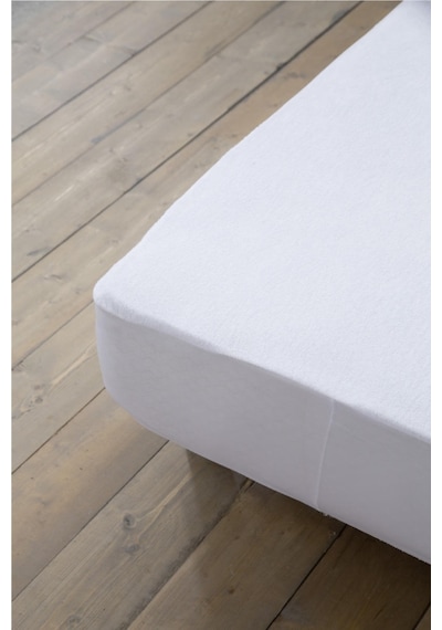Divanev Sıvı Geçirmez Fitted Çift Kişilik Alez 220X200+30 Cm Beyaz