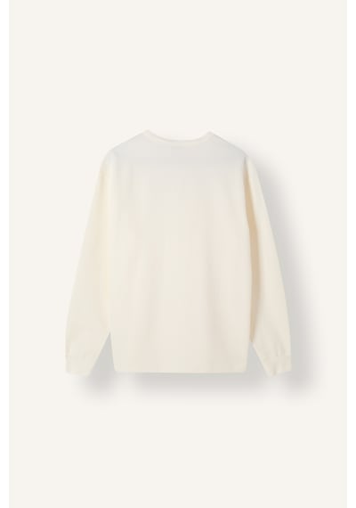Defacto Regular Fit Waffle Dokulu Henley Yaka Uzun Kollu Basic Tişört I2067ax26auer105 Ekru-er105