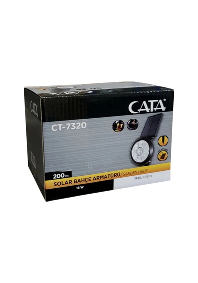 Cata 18w Solar Bahçe Armatürü // Güneş Enerjili Ve Kazıklı Ct-7320
