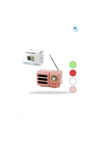 Bluetooth Hoparlör Retro Taşınabilir Işıklı Usb Şarjlı Tf Kart Fm