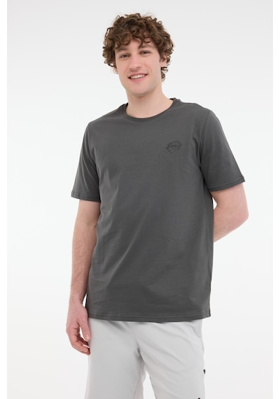 Lotto M-sokrates Tee 5fx Antrasit Erkek Kısa Kol T-shirt 000000000102013801 Gri