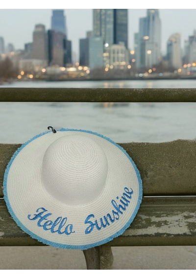 Shopiolog Kadın Hasır Plaj Şapkası Natural White Sute Bucket Hat Plaj Havuz Beyaz