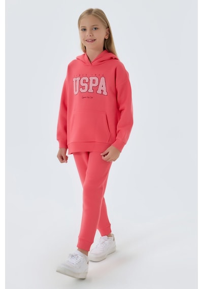 U.S. Polo Assn. Kız Çocuk Pembe Eşofman Takımı 5274-41773 Pembe