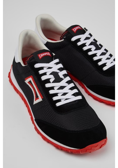 Camper Drift Walk Erkek Çok Renkli Tekstil Ve Nubuk Deri Spor Ayakkabı-15181 Siyah