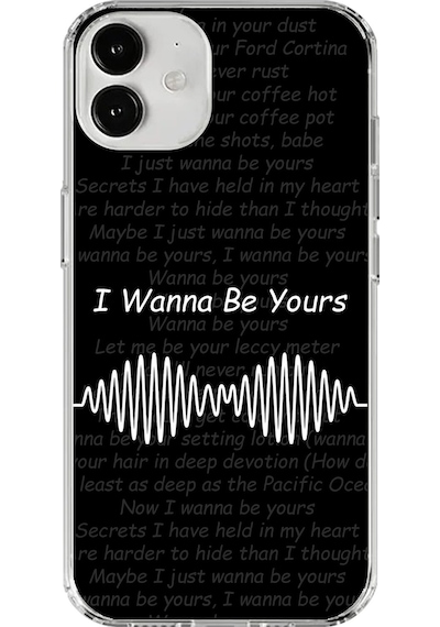 Apple Uyumlu iPhone 12 Mini Şeffaf Kılıf I Wanna Be Yours Couple Çift Tasarımlı