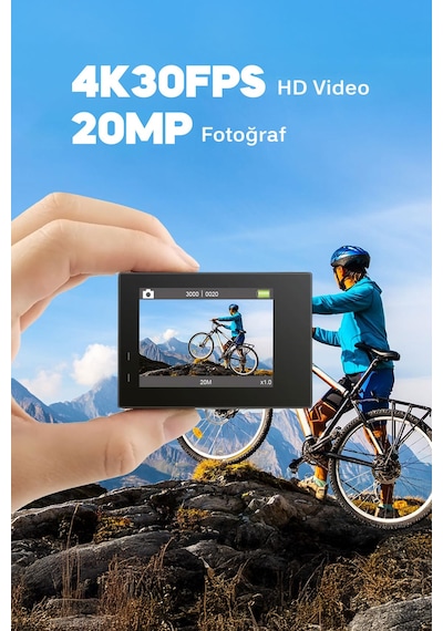 Akaso Brave 4 20 MP 170° 4K Wifi Aksiyon Kamerası