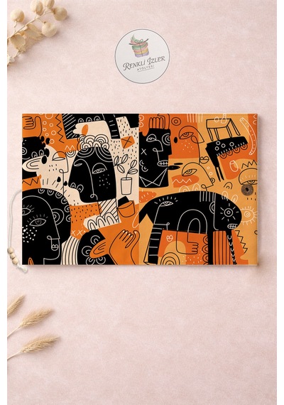 Kitap Kılıfı Modern Cubist