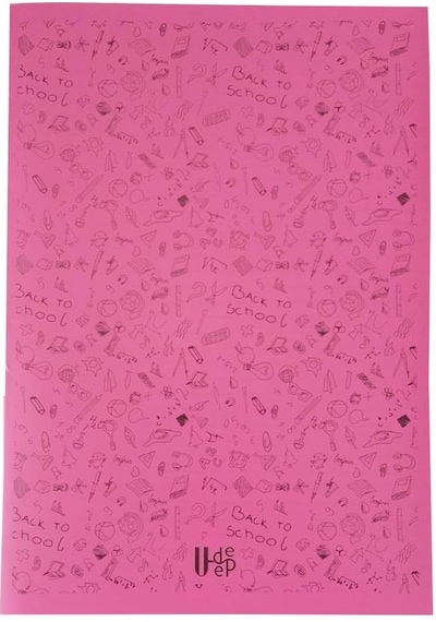 100 Yaprak Kareli Defter Plastik Kapak A-4 1 Adet Pp Kapak Büyük Boy Kareli Defter 100 Sayfa A4 Desenli Kapak Fuşya