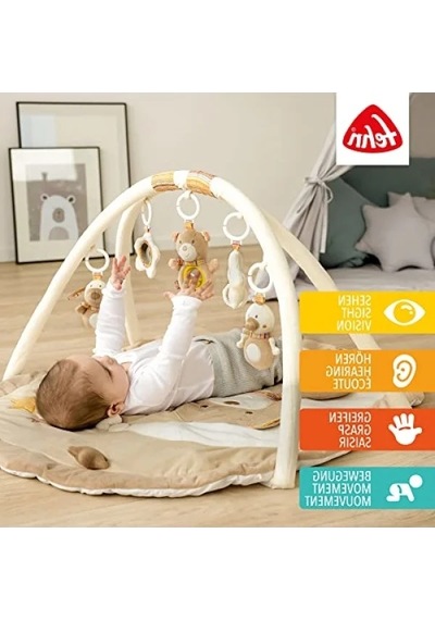 3d Aktivite Battaniyesi Ve Oyun Matı - Gökkuşağı Motifli