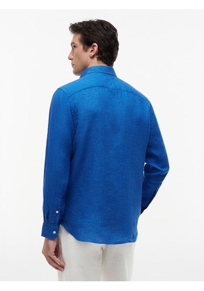 Tommy Hilfiger Pıgment Dyed Lı Solıd Rf Shırt Erkek Mavi Gömlek - Mw0mw41530 Tommy Hilfiger Pıgment Dyed Lı Solıd Rf Shırt Erkek Mavi Gömlek - Mw0mw41530