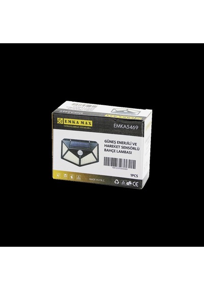 Solar Hareket Sensörlü Dış Mekan Aplik Lambası 9.5x13.5 Cm Çok Renkli