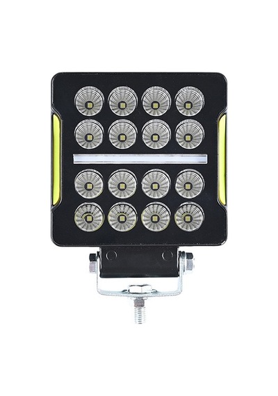 Space Offroad Sis Lambası Kare 10,5 X 3,5 X 12cm 12-80v 35w Beyaz-amber Adet / Lass351-1