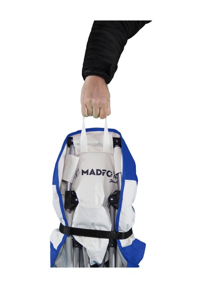 Madfox Moonchair Deluxe Katlanır Kamp Sandalyesi Mavi/gri