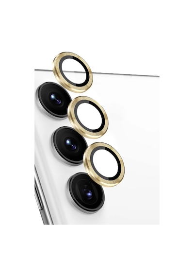 Samsung  Galaxy Uyumlu   S24 Fe Raze Metal Kamera Lens - Sarı