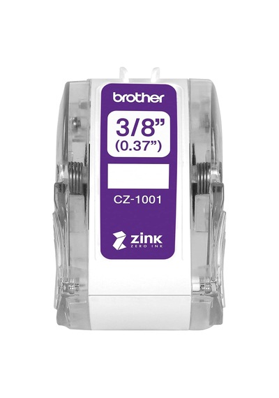 Brother  Cz-1001 3/8" 0,9 Cm 9 Mm Genişlik X 13 Ft 5 M Uzun Etiket Rulosu Çinko  Mürekkep Teknolojisine Sahip