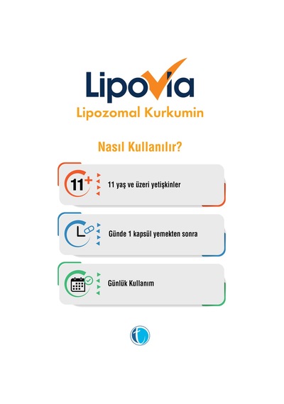 LIPOVIA Lipozomal Kurkumin Bitkisel Kapsül 8680133001437