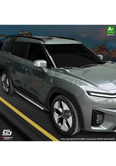 S-dizayn Opel Grandland 2 Elektrikli S-line Krom Yan Basamak 193 Cm 2024 Üzeri A+ Kalite