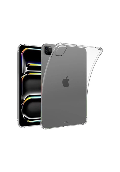 Newface Apple İpad Pro 11 2024 Kılıf Shock Tablet Silikon - Şeffaf