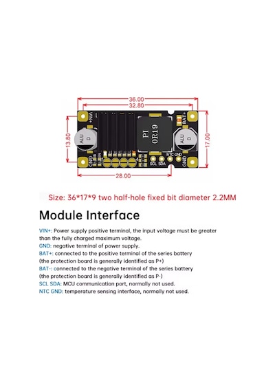 1s-2s-3s-4s Lityum Pil Şarj Modülü Voltaj Düşürücü 3a 40w