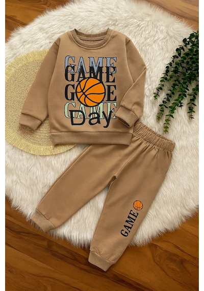 Game Day Erkek Çocuk Takım - 2/8 Yaş - 31551 Krem Game Day Erkek Çocuk Takım - 2/8 Yaş - 31551 Krem