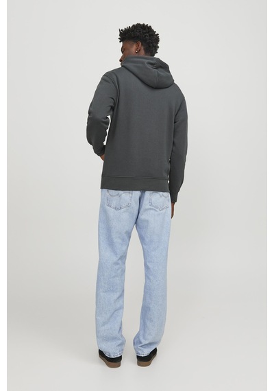 Jack & Jones Jorvesterbro Sweat Hood Noos Erkek Sweatshirt 12241687 Asphalt