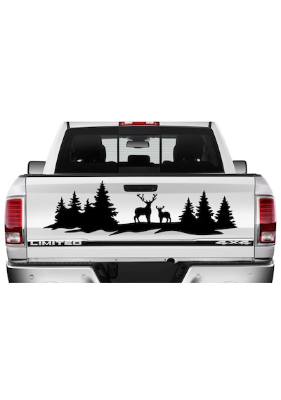 Avcı Kamp Doğa Sticker - 4x4 Off Road Adventure Kamp Sticker - 00046 30x8 Cm