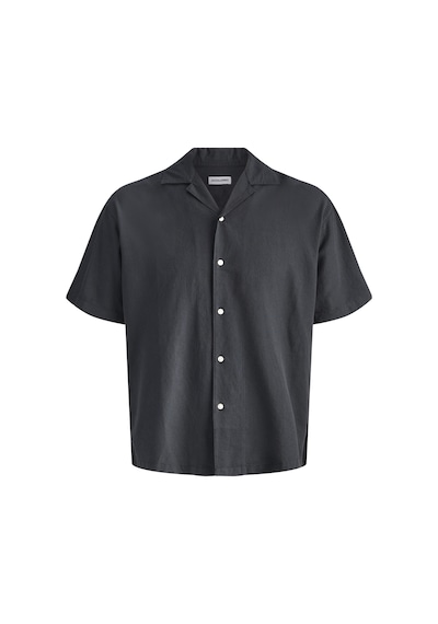 Jack & Jones Büyük Beden Resort Yaka Gömlek - Breeze - 12288661 Siyah