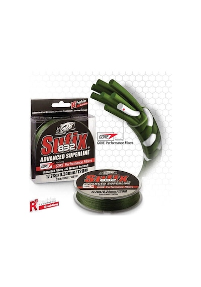 Sufix 832 Advanced İp Misina Low Vıs Green - 0.20 Mm - 250mt - 13.5 Kg
