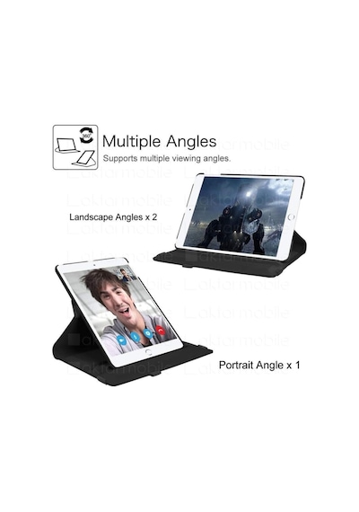 Apple Uyumlu Ipad 9. Nesil 2021 10.2" Inc Kılıf 360 Dönebilen Akıllı Kapak Standlı Kılıf Uyku Modlu Arka Kapak