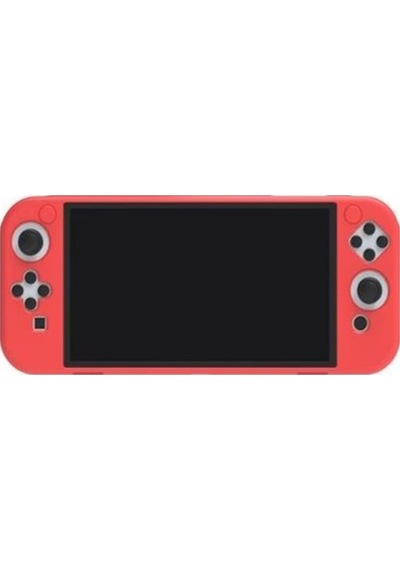 Nintendo Switch Oled El Destekli Grip Tasarımlı Koruyucu Silikon Kılıf Kırmızı