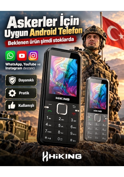 Hikıng S4 Android -asker,yaşlı Telefonu