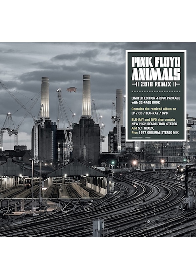 Pink Floyd - Animals 2018 Remix - Limited Deluxe Edition - Plak 1 Lp + 1 Cd + 1 Dvd Audio + 1 Bluray Audio