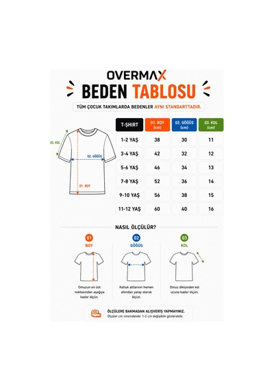 Overmax Çocuk Basic 3' Lü Tişört Seti Zamansız Şıklık, Gün Boyu Konfor Mavi-kırmızı-beyaz - 891190430 Mavi-kırmızı-beyaz Overmax Çocuk Basic 3' Lü Tişört Seti Zamansız Şıklık, Gün Boyu Konfor Mavi-kırmızı-beyaz - 891190430 Mavi-kırmızı-beyaz