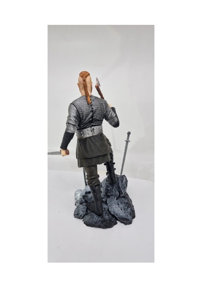 Ragnar Rodbrok Büst Figür Degistirilebilir 2 Baslı 20 Cm Vikings Vikingler
