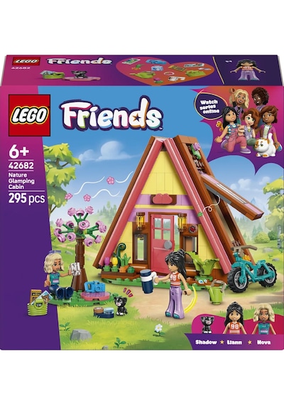 LEGO® Friends Doğa Kampı Kulübesi 42682 - 6 Yaş ve Üzeri Çocuklar için 2 Mini Bebek İçeren Yaratıcı Oyuncak Yapım Seti (295 Parça)