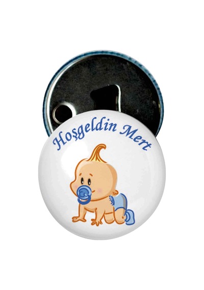 Famous Bebek Şekeri Magnet Bebek Mevlüt Hediyelik Isimli Kapak Açacak  (434856295)