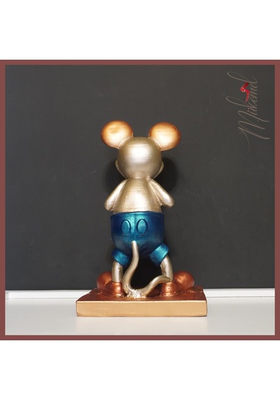 Boksör Mickey Mickey Fare Heykeli, Dekoratif Boks Heykeli, El...