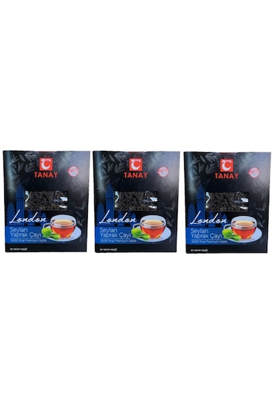 Tanay London İthal Yaprak Seylan Çay 3 x 400 G