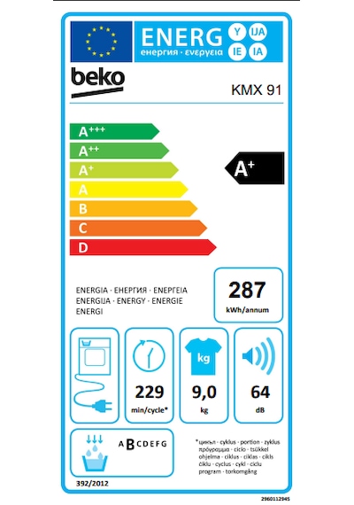 Beko KMX 91 9 KG Kurutma Makinesi